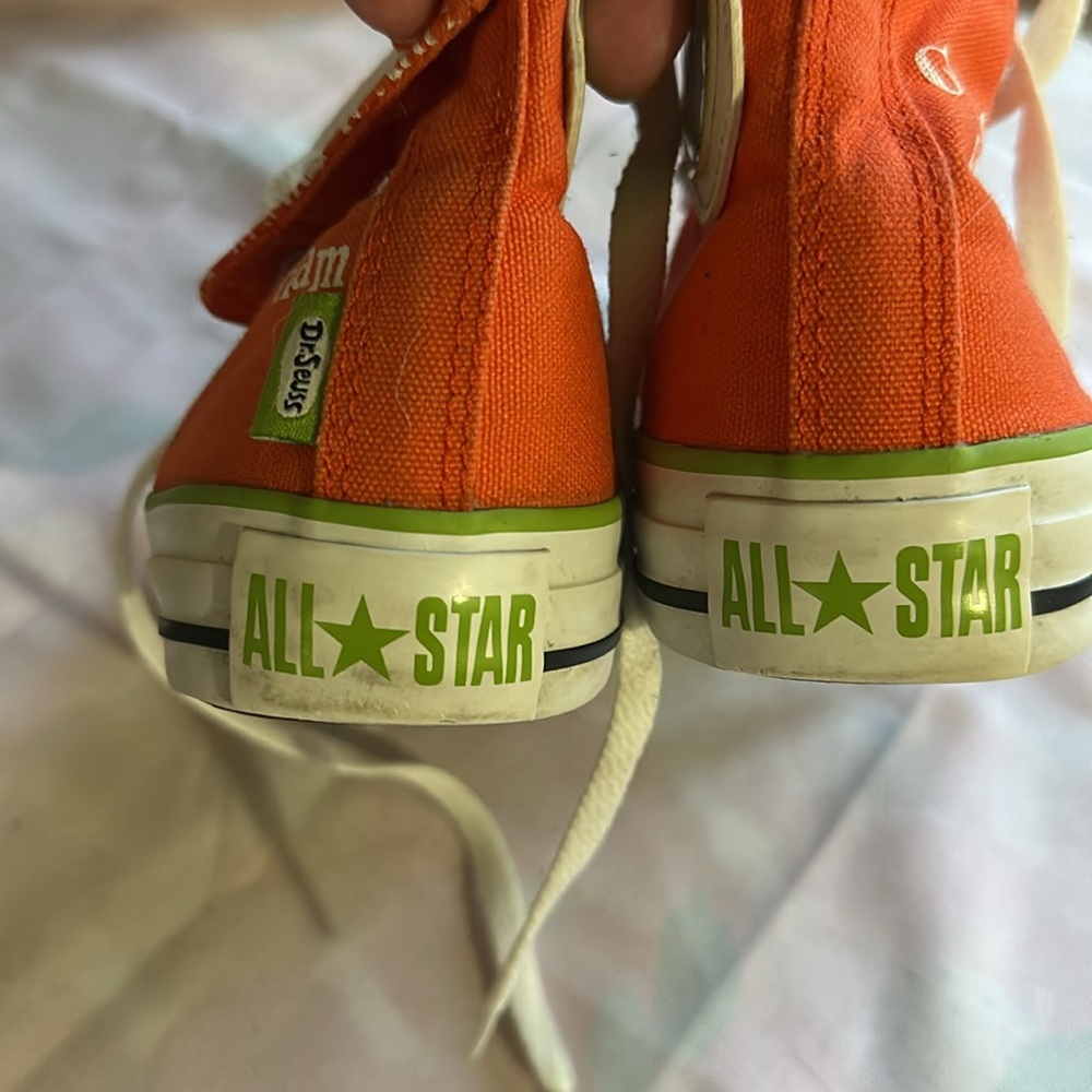 Converse high tops DR SEUSS GREEN EGGS AND HAM LTD EDITION RARE EUC - Picture 6 of 8